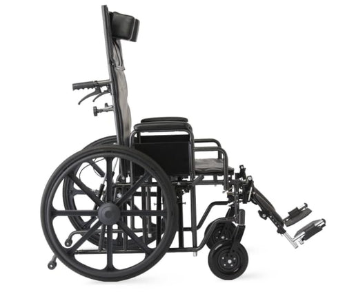 22 Inch Reclining Wheelchair with Elevating Leg Rests V543