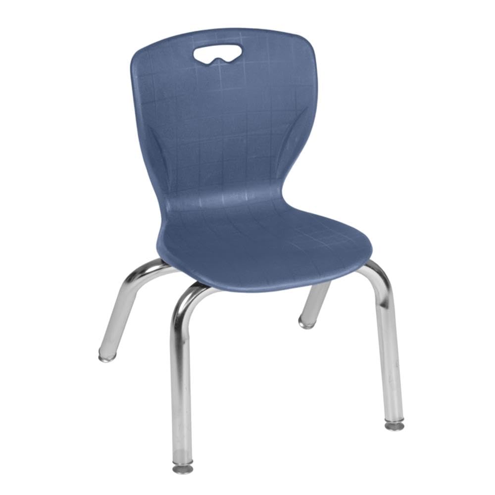 36" Round Mobile Classroom Table with 4 Stackable Chairs Q65741