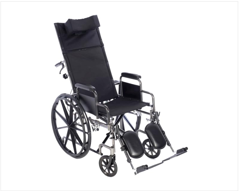 22 Inch Reclining Wheelchair with Elevating Leg Rests V543