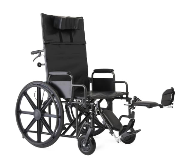 22 Inch Reclining Wheelchair with Elevating Leg Rests V543