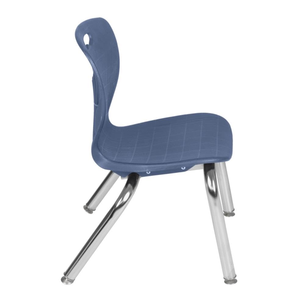 36" Round Mobile Classroom Table with 4 Stackable Chairs Q65741