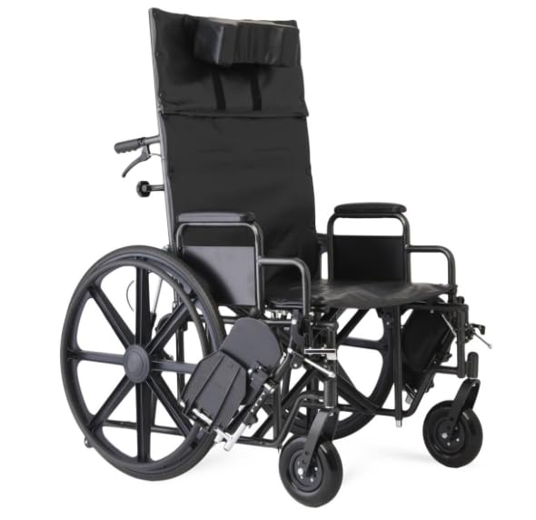 22 Inch Reclining Wheelchair with Elevating Leg Rests V543