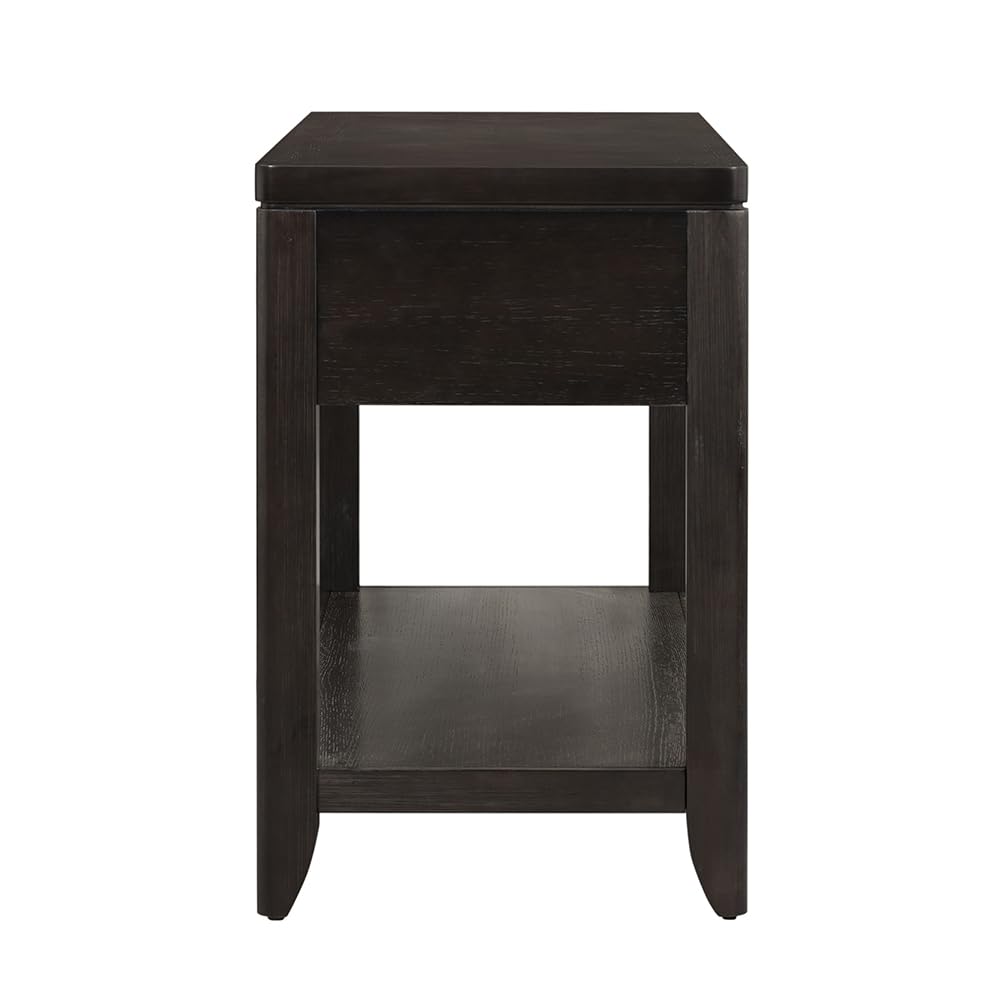 Two-Drawer Console Table with Metal Detailing and Oak Veneer O4130