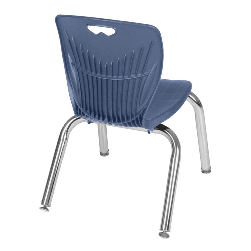 36" Round Mobile Classroom Table with 4 Stackable Chairs Q65741