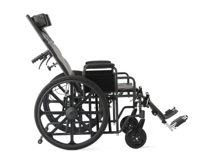 22 Inch Reclining Wheelchair with Elevating Leg Rests V543