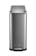 50L Slim Stainless Steel Step Trash Can with Soft-Close Lid F9525