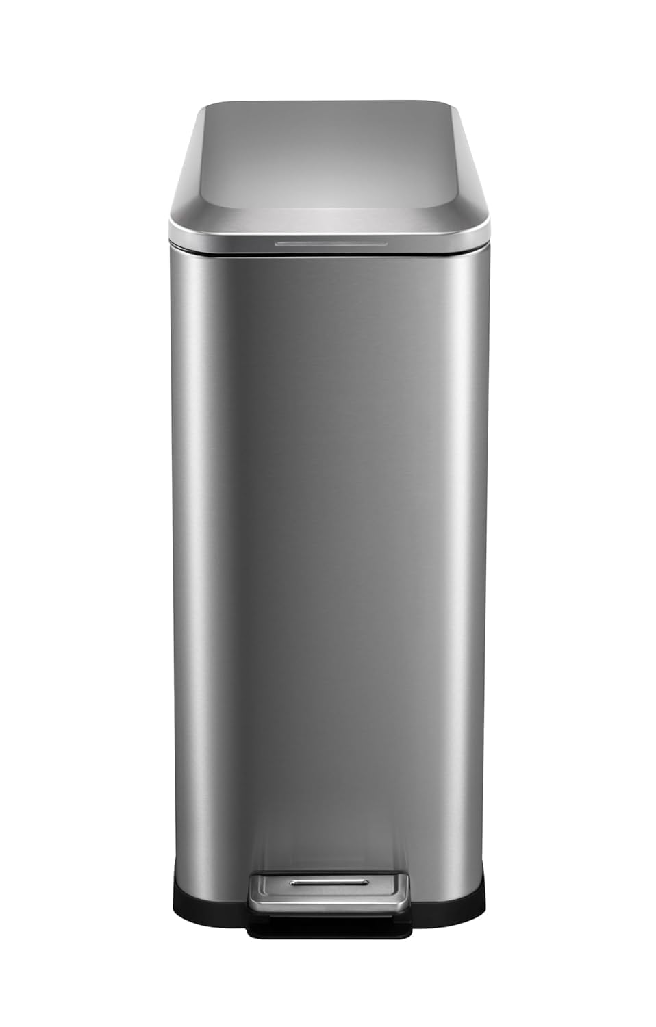 50L Slim Stainless Steel Step Trash Can with Soft-Close Lid F9525