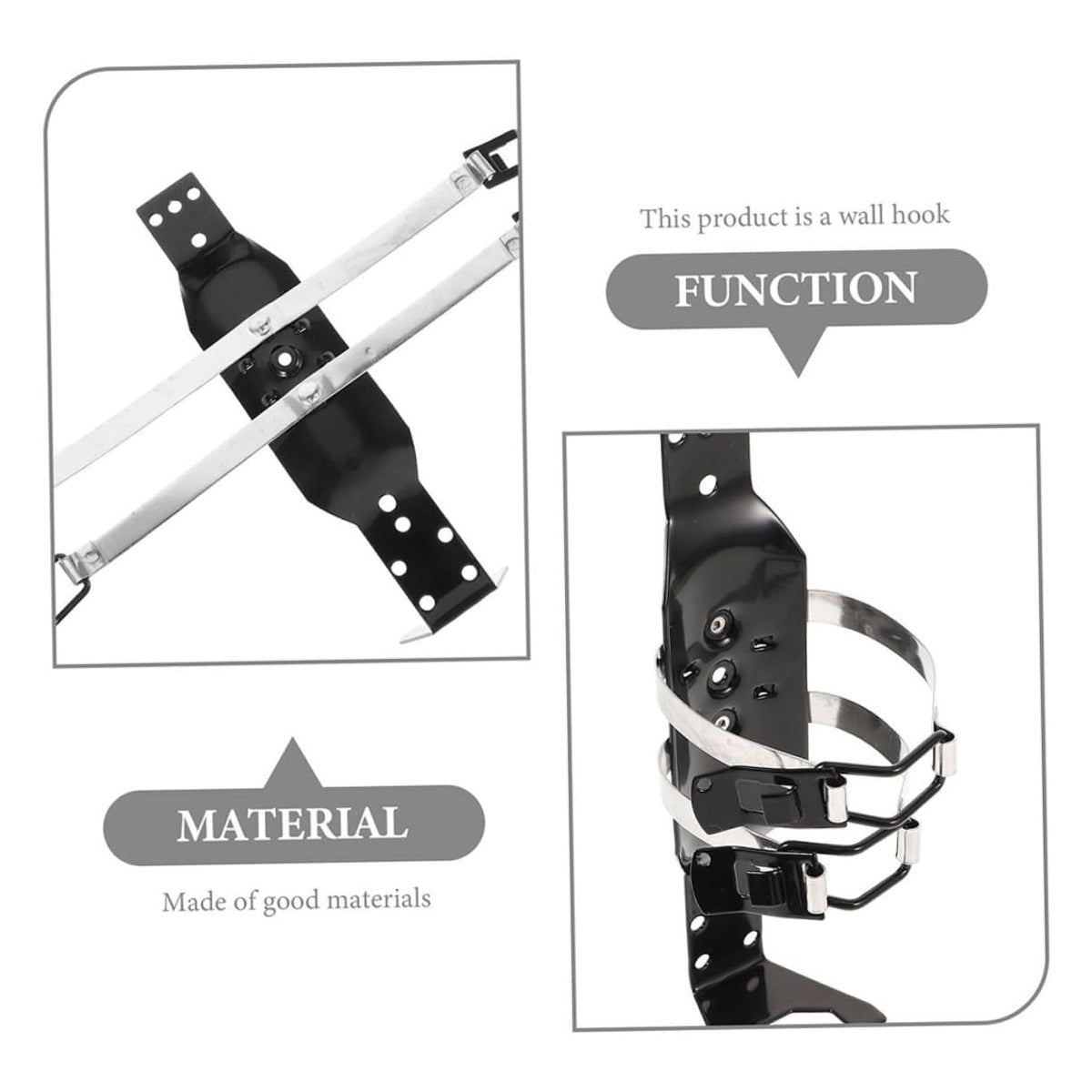 2 Pcs Fire Extinguisher Mounting Kit Wall Bracket Holder J12281