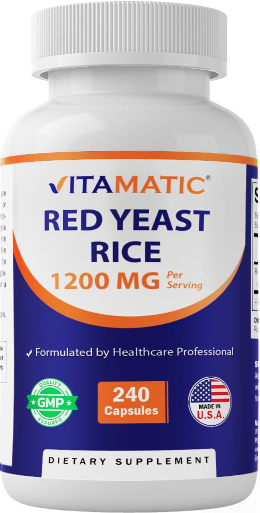 Red Yeast Rice 1200 mg 240 Veg Capsules S78347