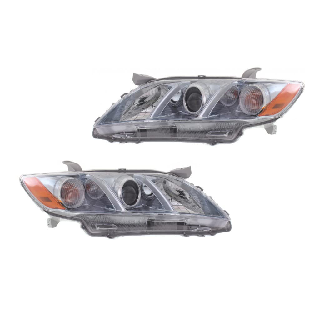 Toyota Camry 2007 2008 2009 Headlight Assembly Driver and Passenger Side Pair J5915