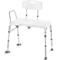 Adjustable Height White Plastic Transfer Bench T736
