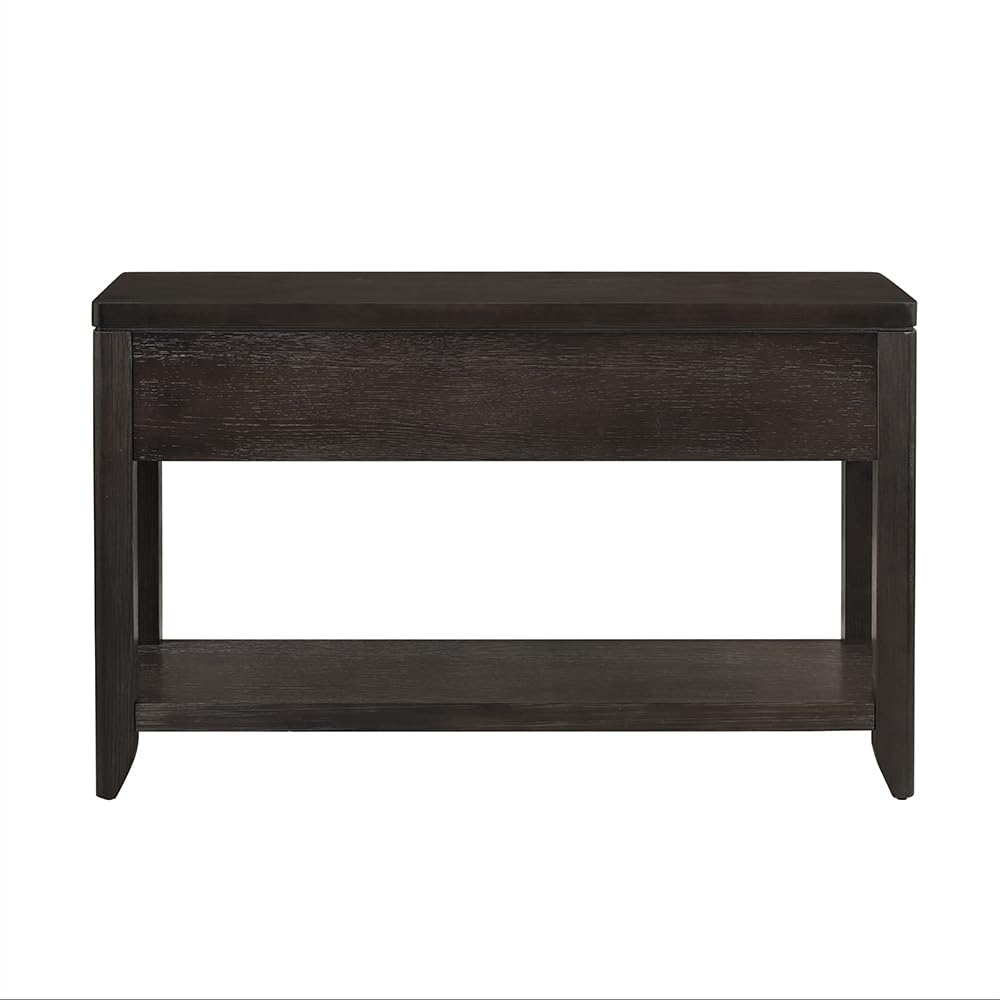 Two-Drawer Console Table with Metal Detailing and Oak Veneer O4130