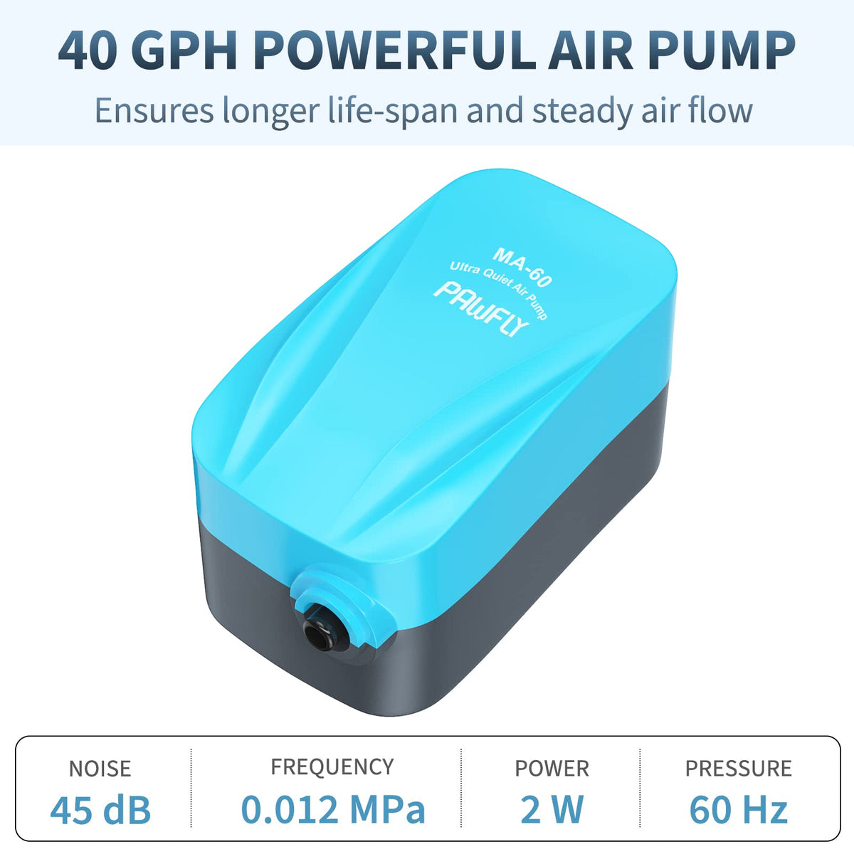 Aquarium Air Pump with Sponge Filter Kit W93266