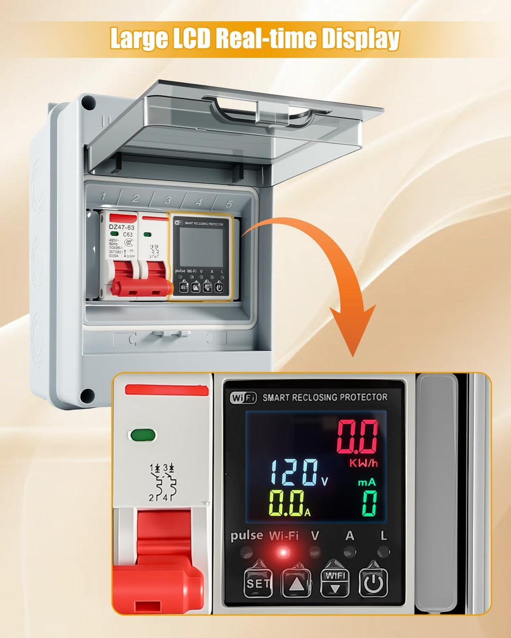 63A Power Consumption Monitoring Circuit Breaker S207019