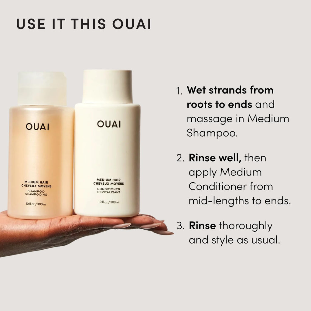 Medium Hair Shampoo and Conditioner Set 10 Fl Oz P618032