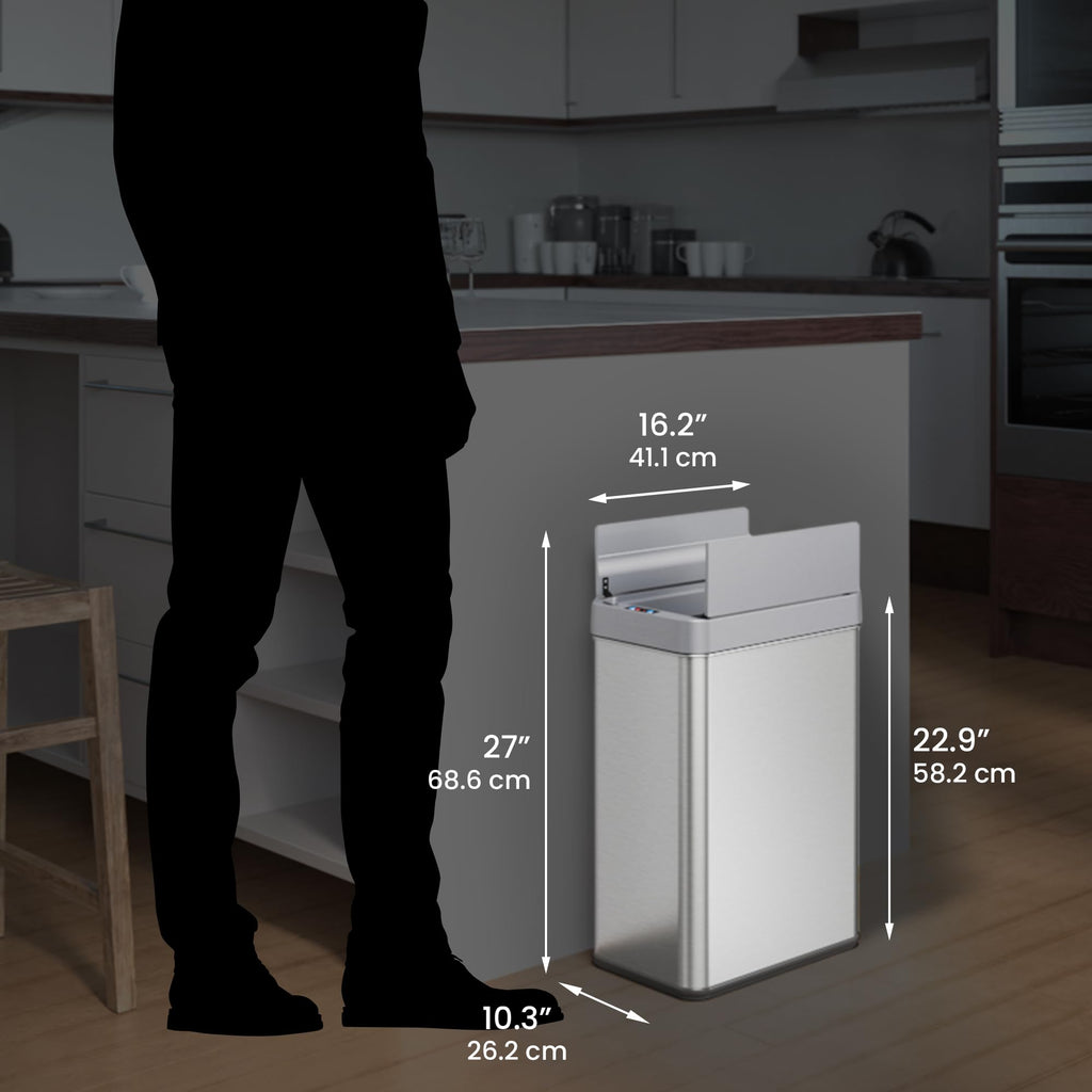 13 Gallon Sensor Kitchen Trash Can C92254
