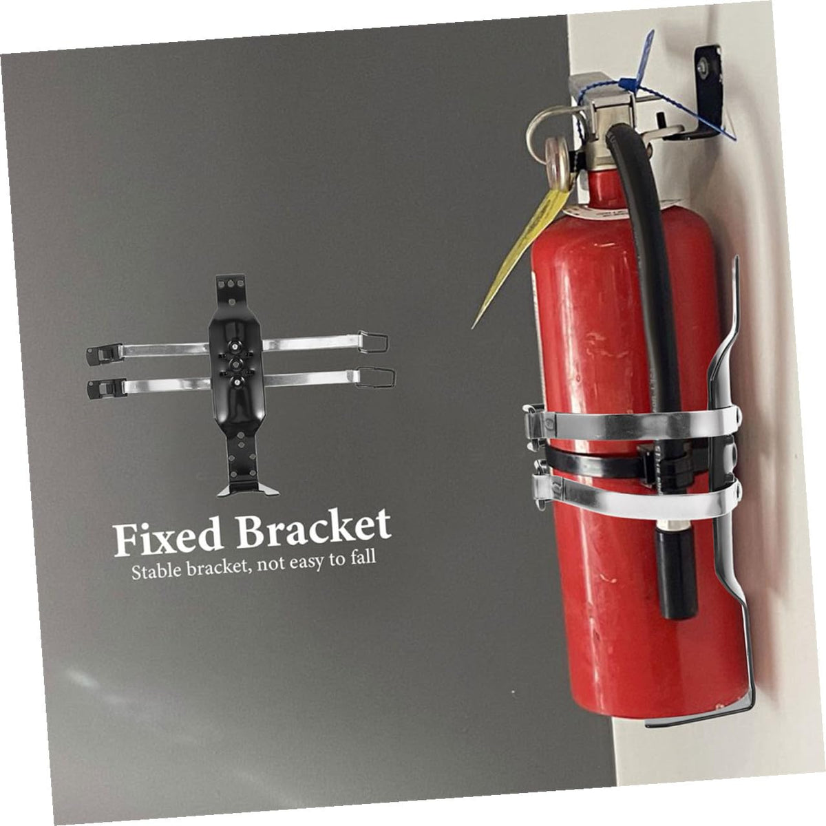 2 Pcs Fire Extinguisher Mounting Kit Wall Bracket Holder J12281