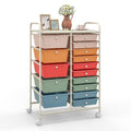 15 Drawer Rolling Storage Cart with Wheels O498186