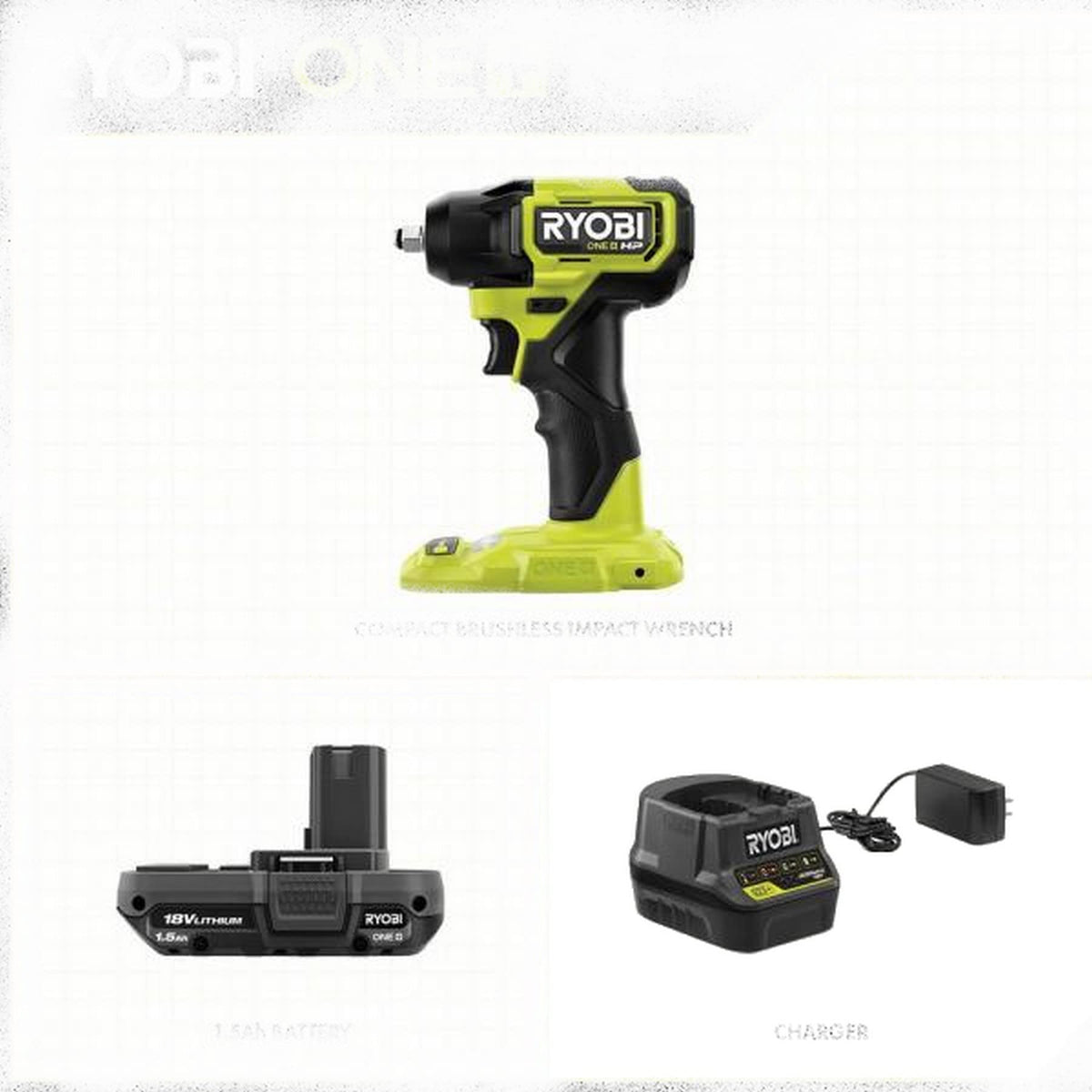 18V Brushless Cordless Compact 3/8 in. Impact Wrench Kit with Battery and Charger Y7696