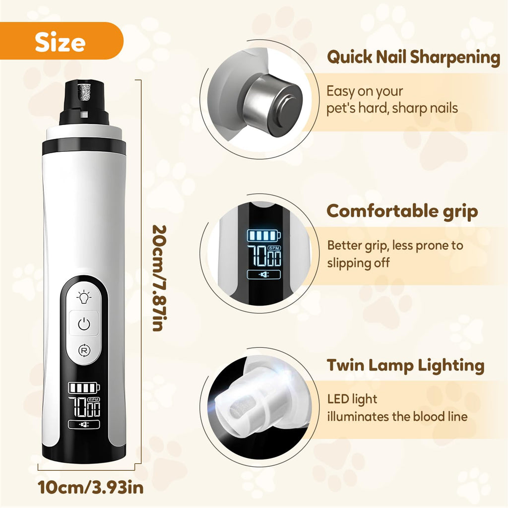 Rechargeable Portable Electric Pet Nail Grinder S39353