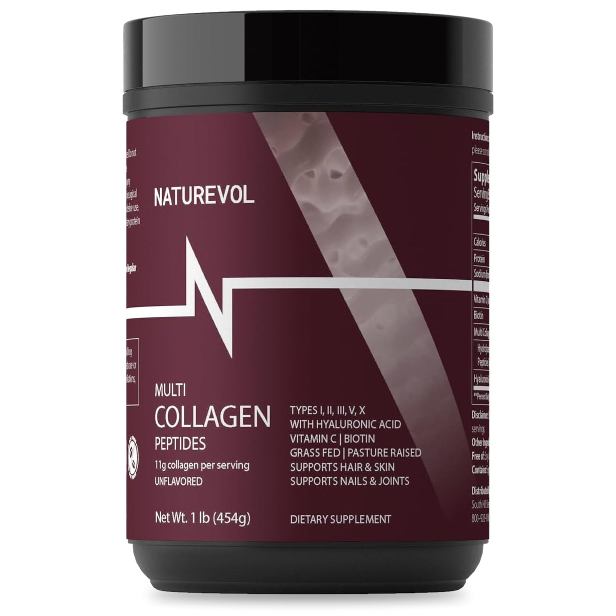 Multi Collagen Peptides Powder 1 lb Unflavored V96570