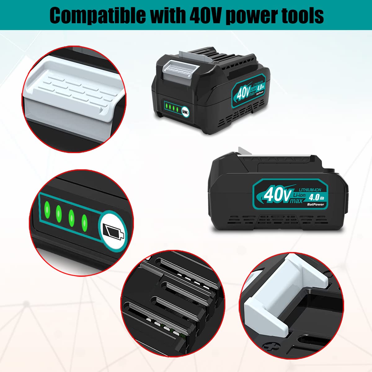 40V Lithium-Ion Battery Pack 2-Pack L534