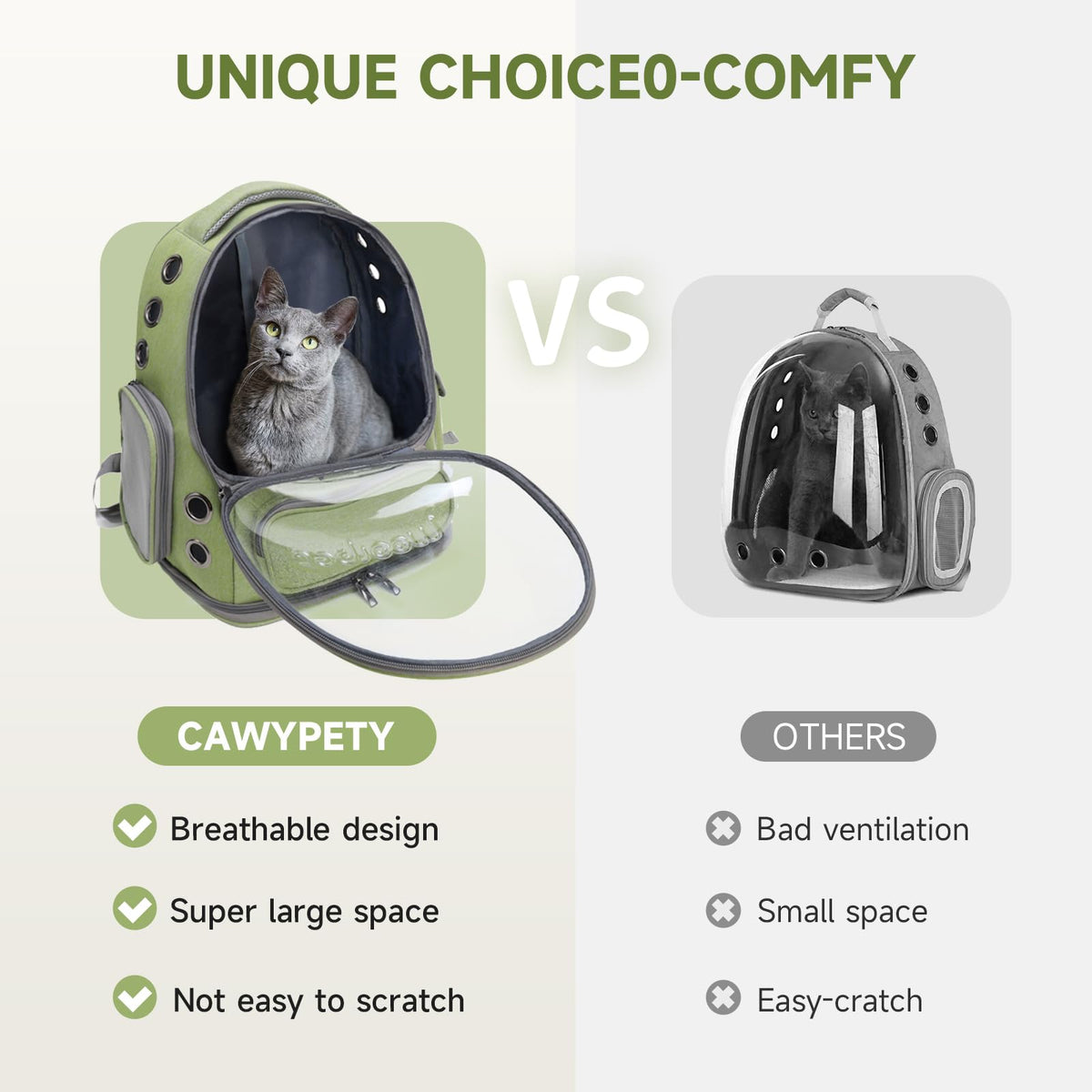 Breathable Cat Backpack Carrier A705803
