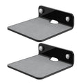 Black Acrylic 9 Inch 2 Pack Floating Speaker Shelf Wall Mount E7010
