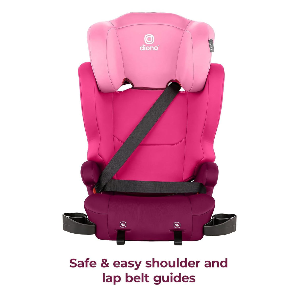 2-in-1 Belt Positioning Booster Seat, Pink N2995