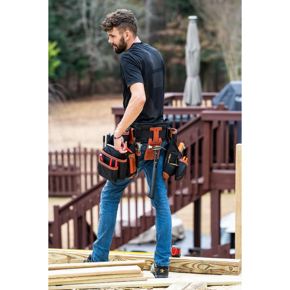 Black Brown 4 Piece Tool Belt G5947