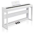88-Key Digital Piano Full Weighted Hammer Action Triple Pedals White M236