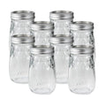 Glass Mason Jar Regular Mouth Pint Size 16 OZ Pack of 8 Y40366