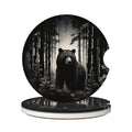 Black Bear Ceramic Car Coasters Set of 2 L39282