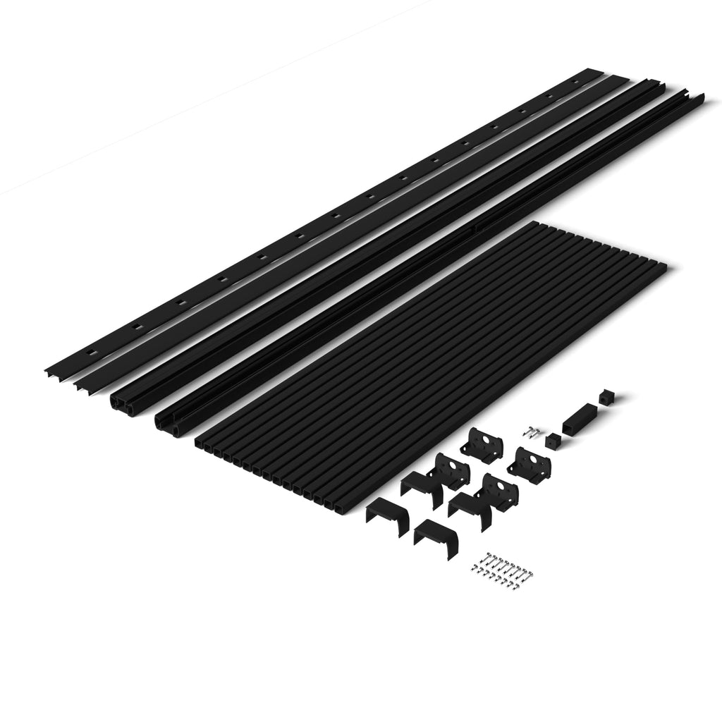 6 ft. x 42 in. Textured Black Aluminum Stair Rail Kit T84211