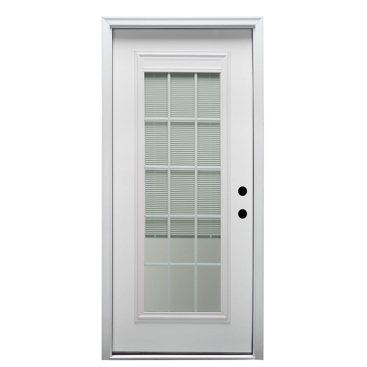 Fiberglass Smooth Primed Left Hand In-Swing Prehung Front Door Full Lite 36" x 80" A6827