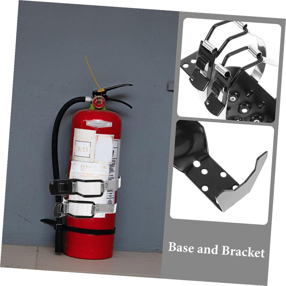 2 Pcs Fire Extinguisher Mounting Kit Wall Bracket Holder J12281