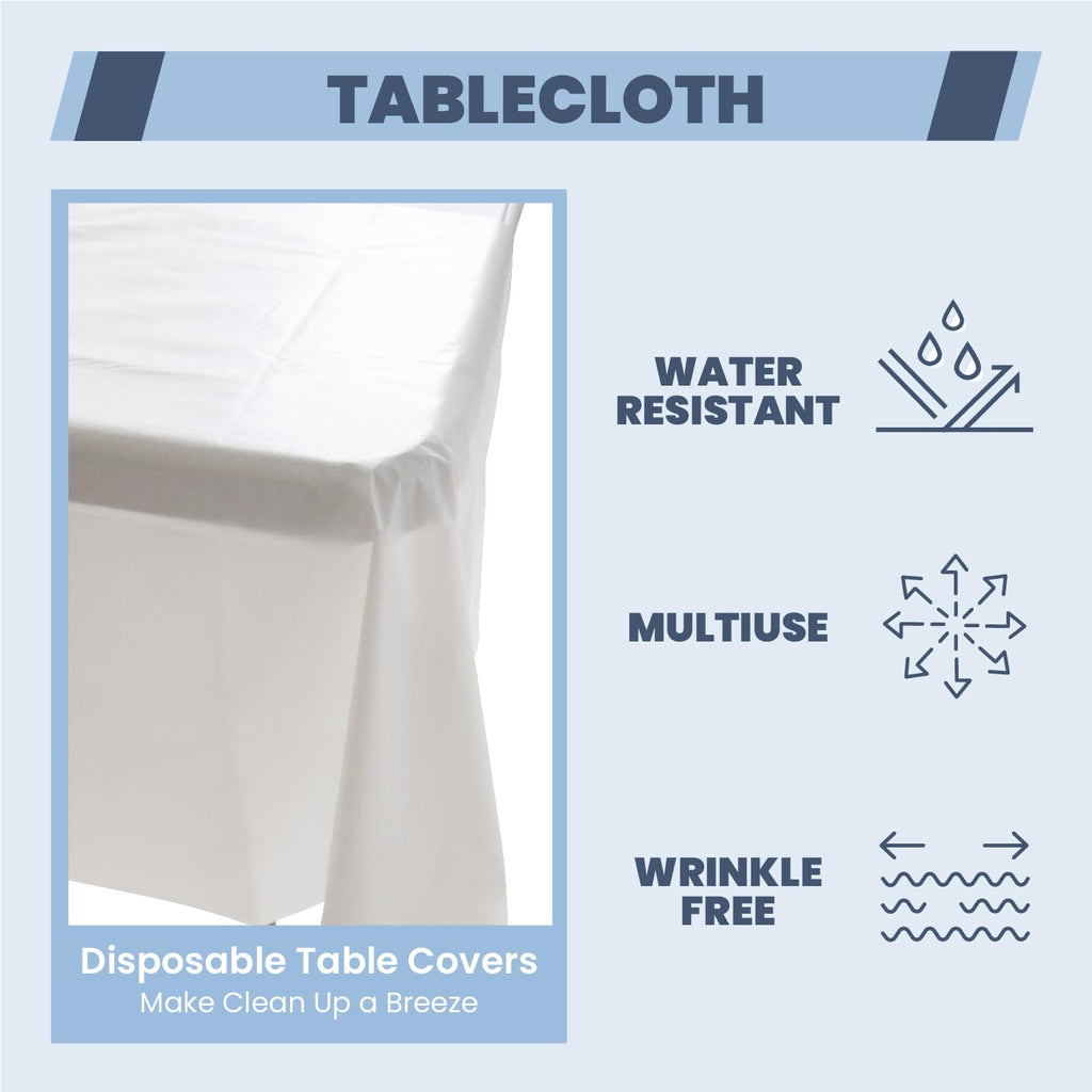 6FT Folding Picnic Table with Tablecloth H40426