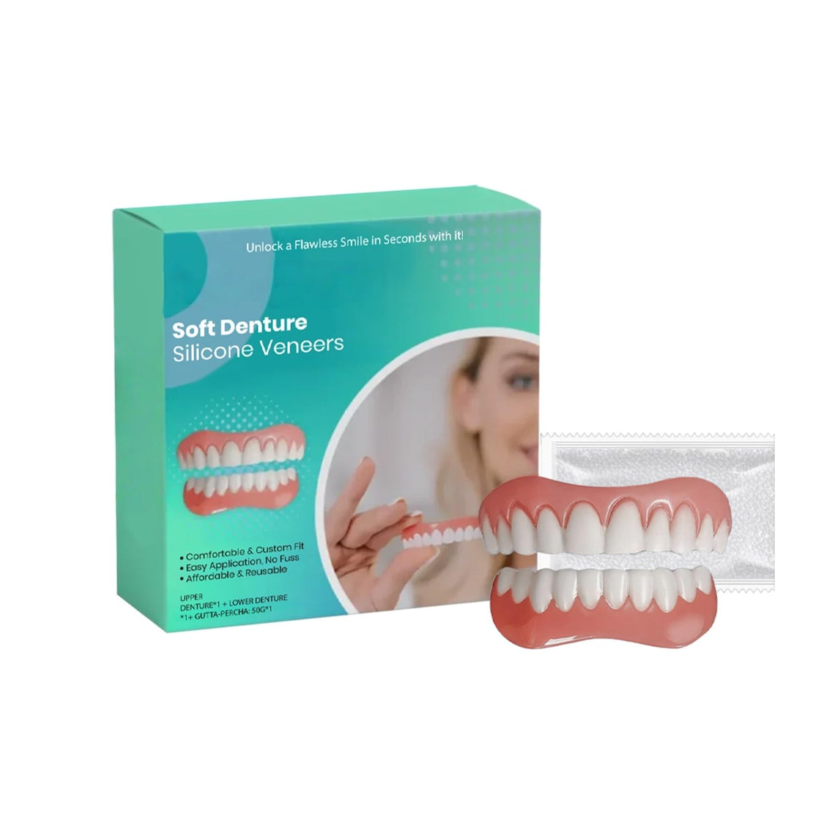 Silicone Veneers Upper & Lower Set O4964