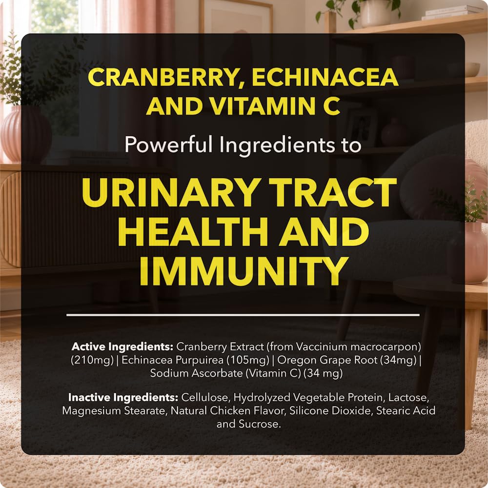 Cranberry Supplement for Dogs & Cats 60 Chewable Tablets J6226