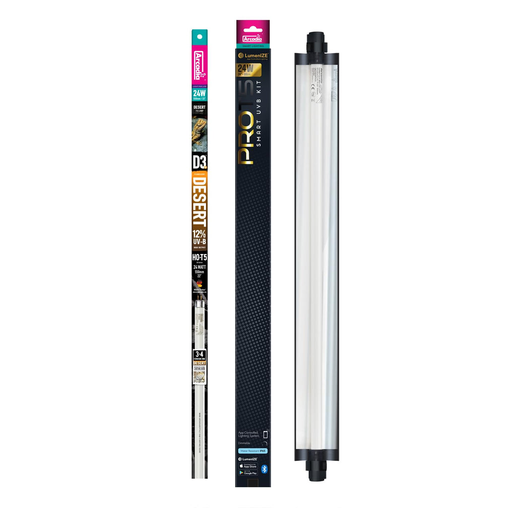 24" 24 Watts 12% UVB Reptile Light Fixture Kit Q553