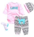 Pink Baby Clothes Set C116