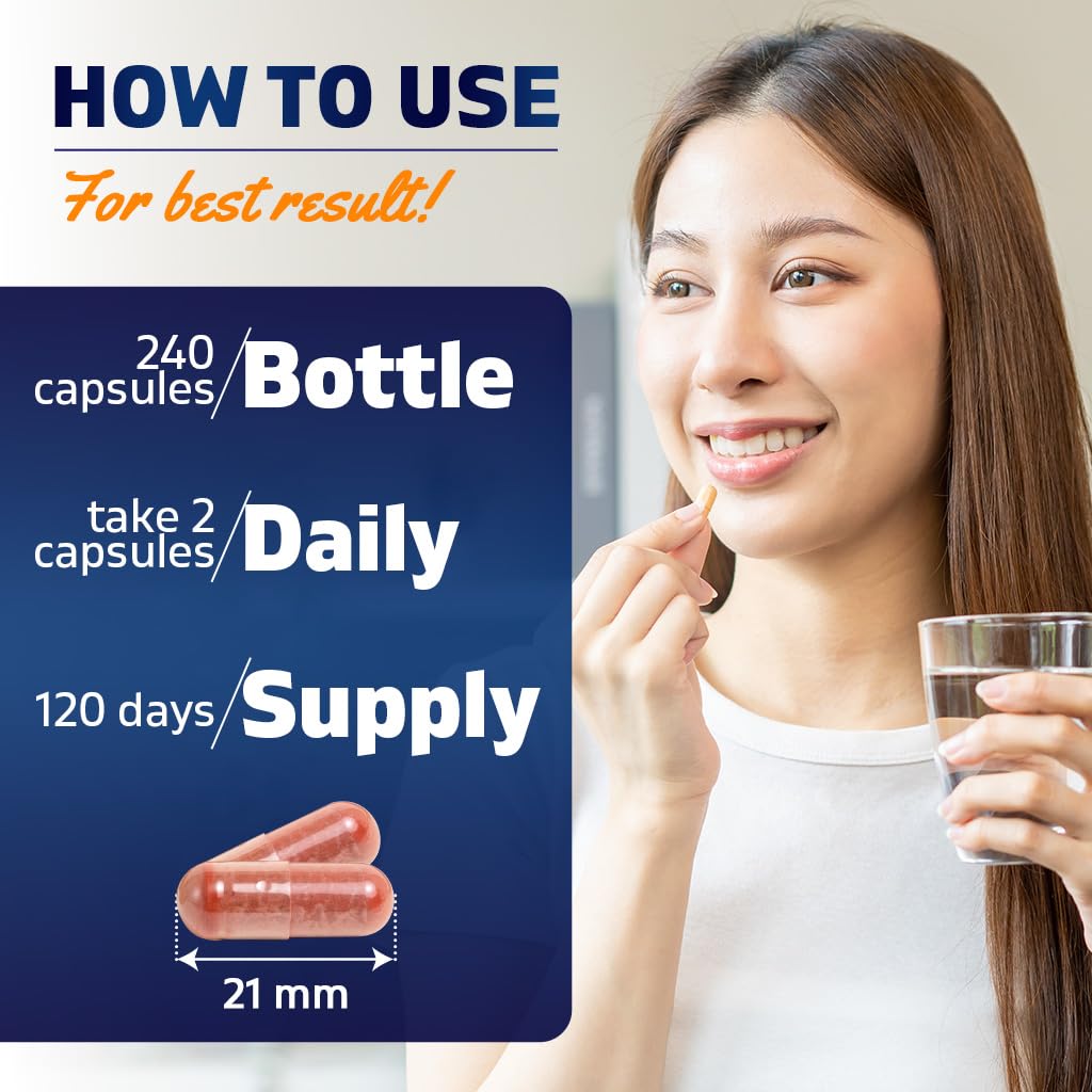 Red Yeast Rice 1200 mg 240 Veg Capsules S78347