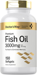 Fish Oil 3000mg 150 Softgels Omega-3 EPA DHA G28269