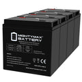 6V 36Ah AGM F2 Terminal Battery 4 Pack S5500