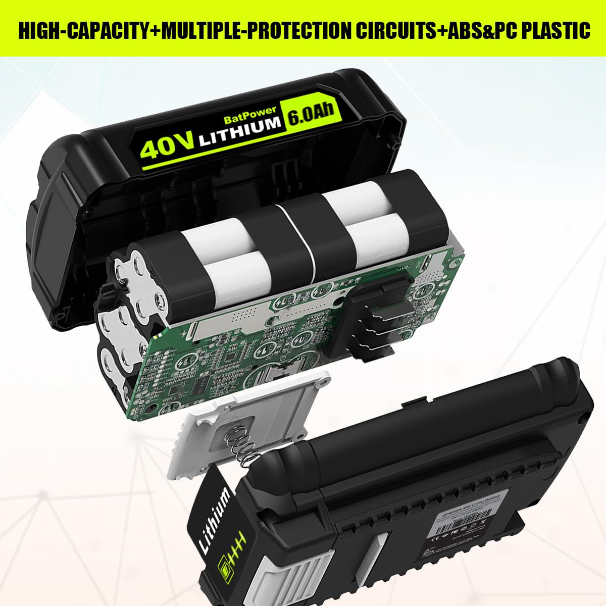 2-Pack 40V Lithium-Ion Battery and Charger Starter Kit G27874