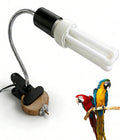 Bird Cage Light Fixture Combo Kit with 2.4 UVB UVA 20W Compact Fluorescent Bulb A4064