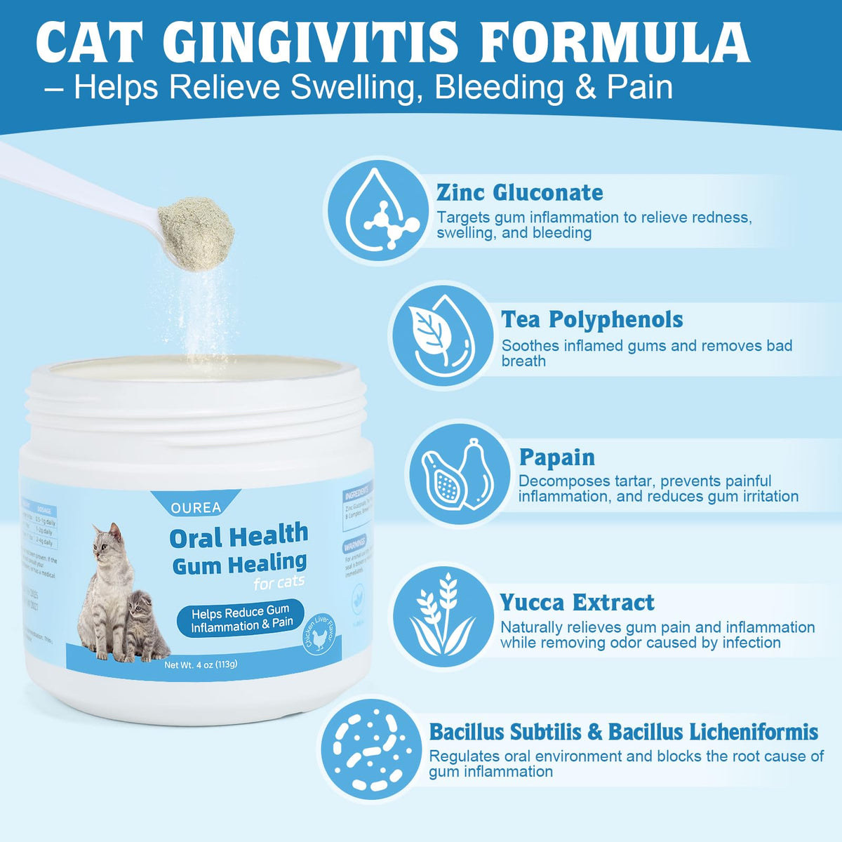 Natural Plant-Based Cat Oral Care Z3482