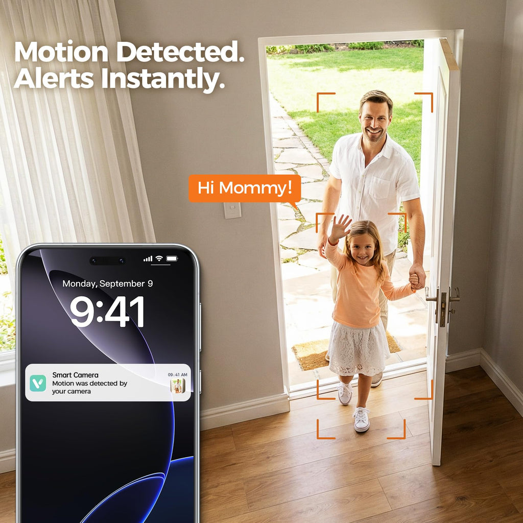 2K Indoor Security Camera 4-Pack with Night Vision F6114