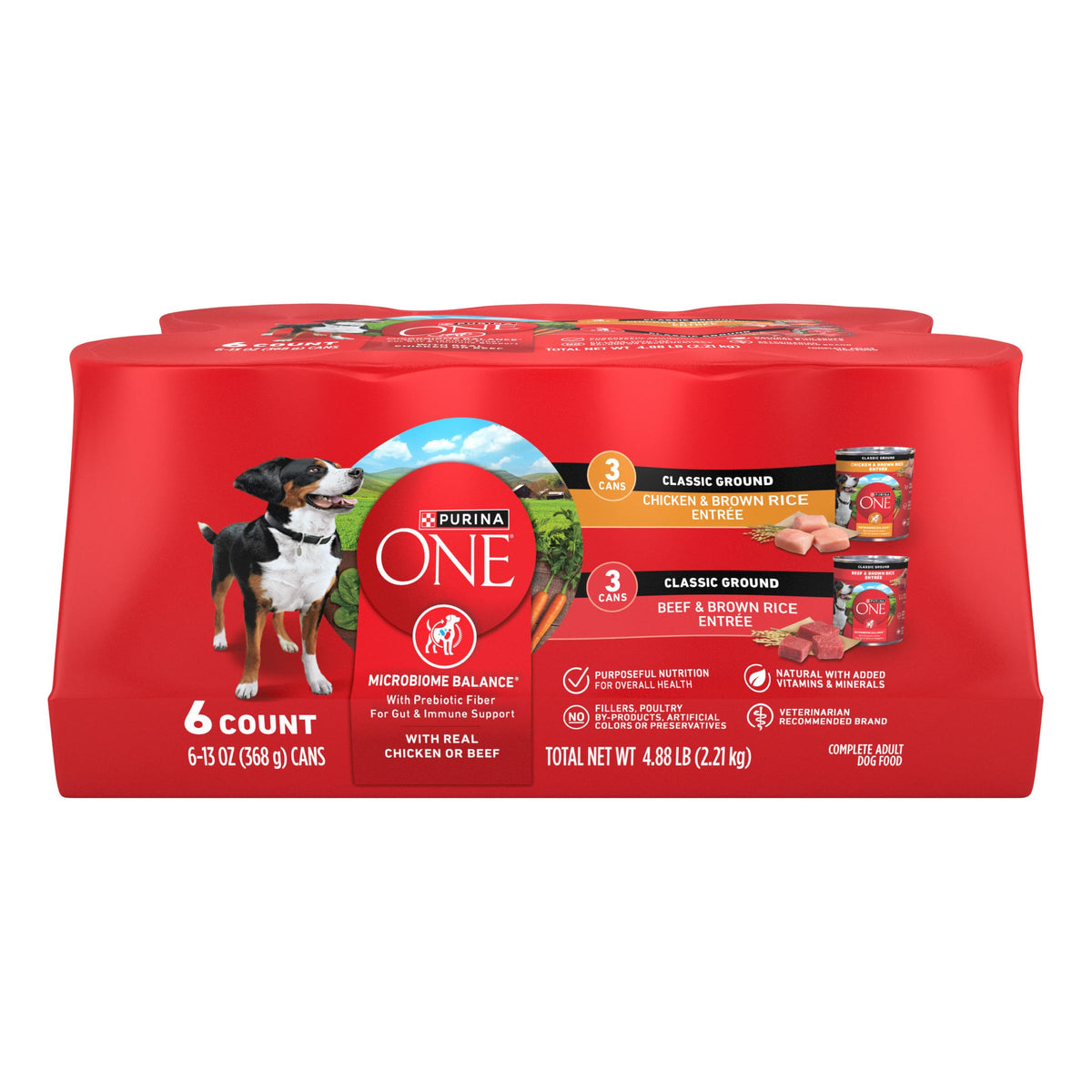 Wet Dog Food Variety Pack 6 13 oz Cans M9132