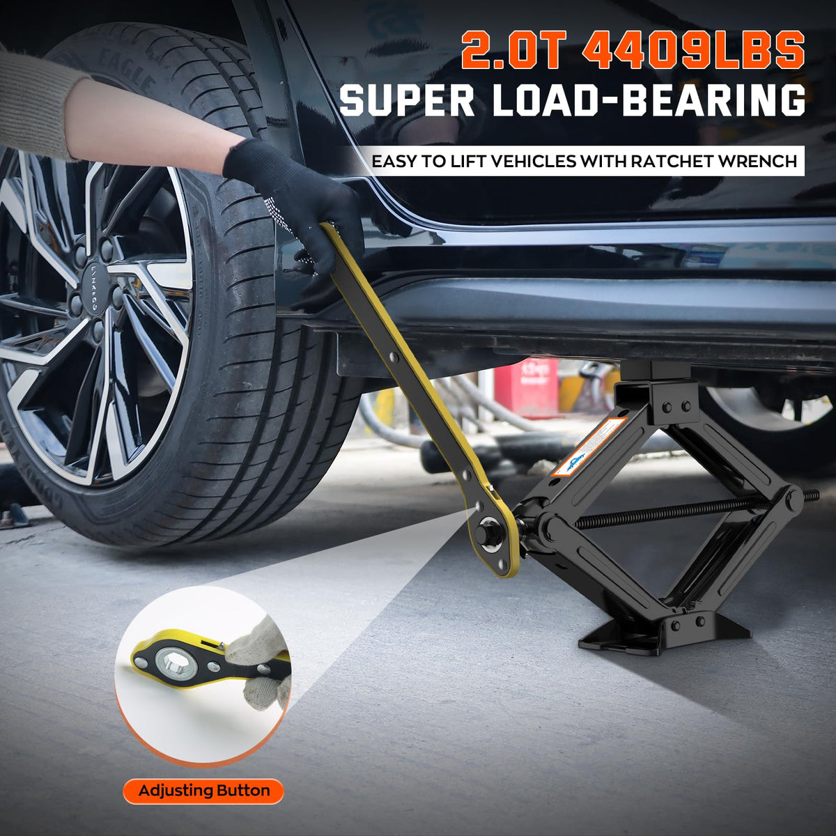 2 Ton Scissor Jack Kit with Lug Wrench Z917649